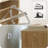 Oak Tall Flip-Door Shoe Cabinet