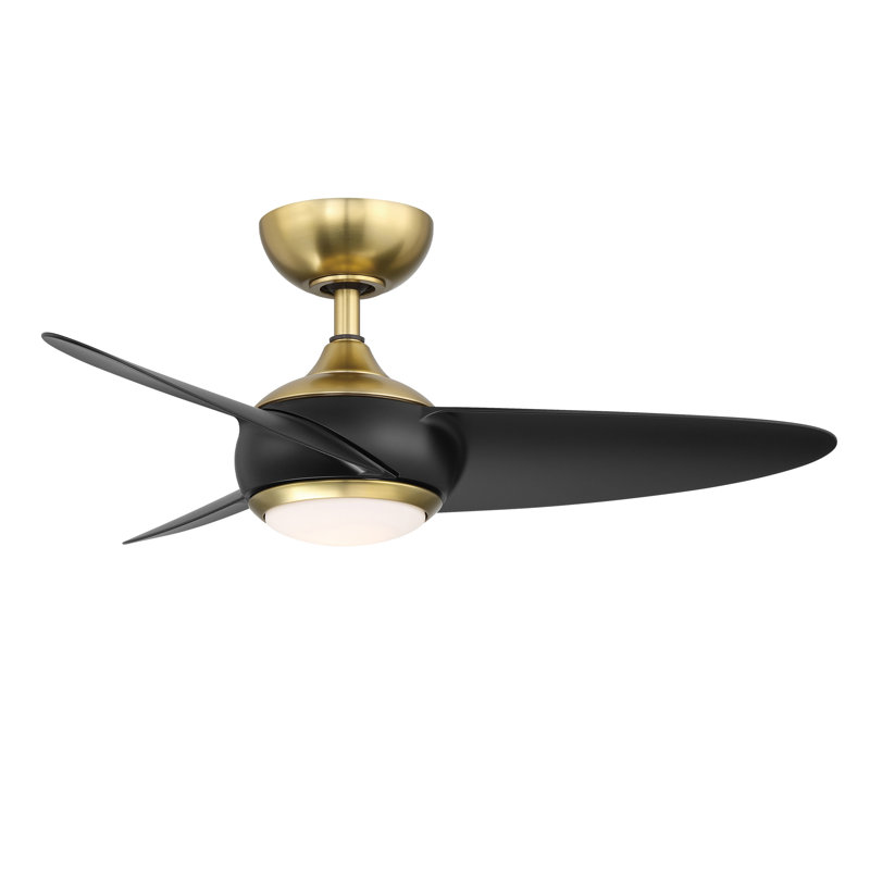 38'' Ceiling Fan with LED Lights, Soft Brass