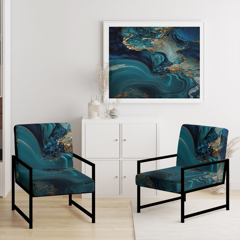 Fauteuil d'appoint Crofford, Noir, noir, noir, noir