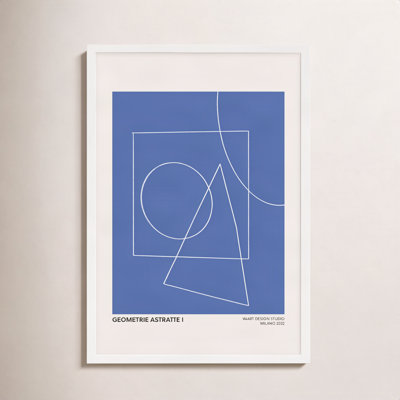 Caila "Geometric Abstraction in Blue" Print