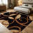 1PC Vintage Swirl Scroll Geometric Pattern area rugs for Living Room, Soft and Comfortable, Suitable for all seasons, easy-to-maintain, machine washable Indoor floor mat, Under Table Farmhouse suitable for dining room, bedroom, kitchen, entryway,-129596162