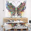 Tapisserie de papillon panachée abstraite-28483937