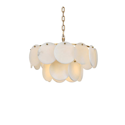 Lustre 20 pouces Charlotte en albâtre Charlotte