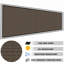 Écran d'intimité robuste en PEHD 4 pi x 50 pi, barrière de clôture extérieure 130 GSM avec bords noirs renforcés et œillets doubles-88613155-88613152