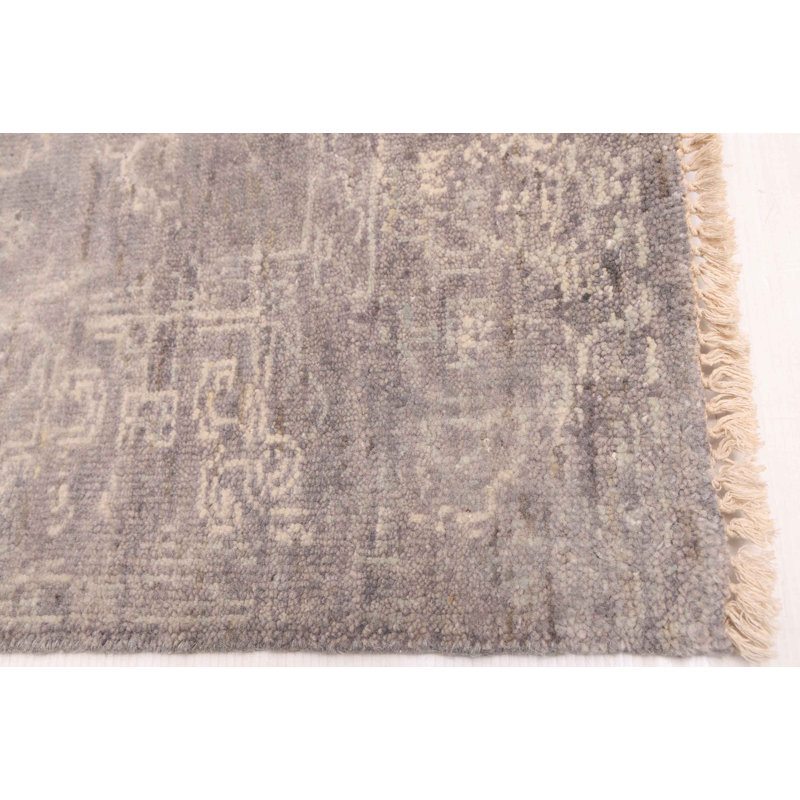 Tapis gris Finus Oushak 6 pi 0 po x 8 pi 10 po
