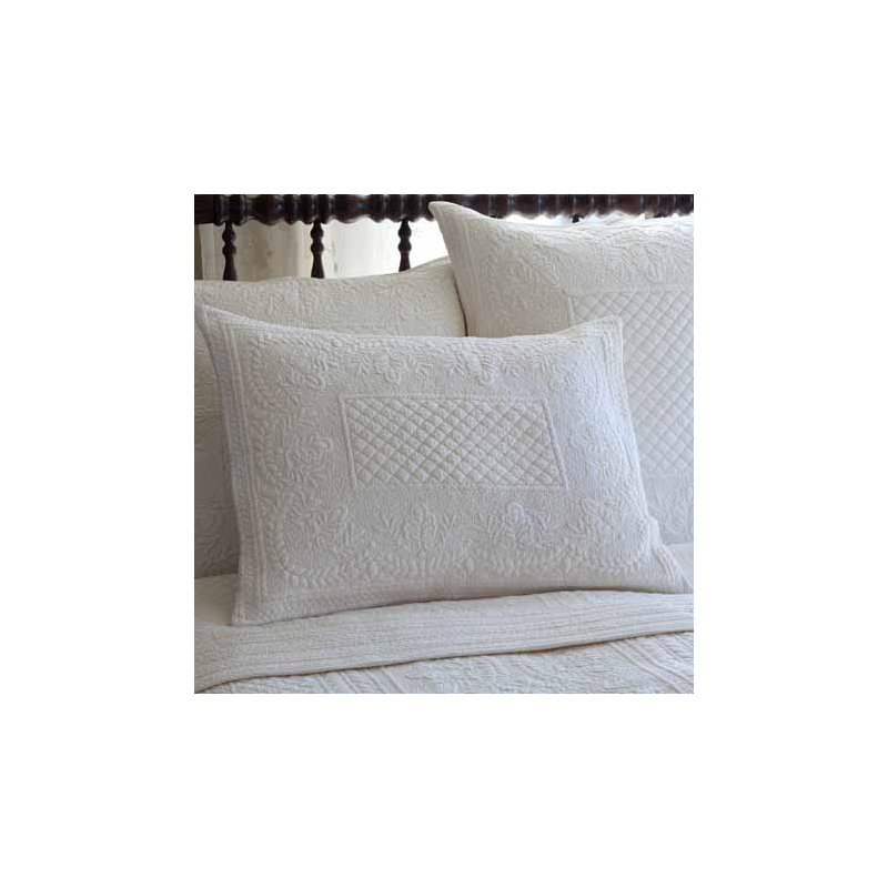 Abigail 100% Cotton Sham, King, Cream