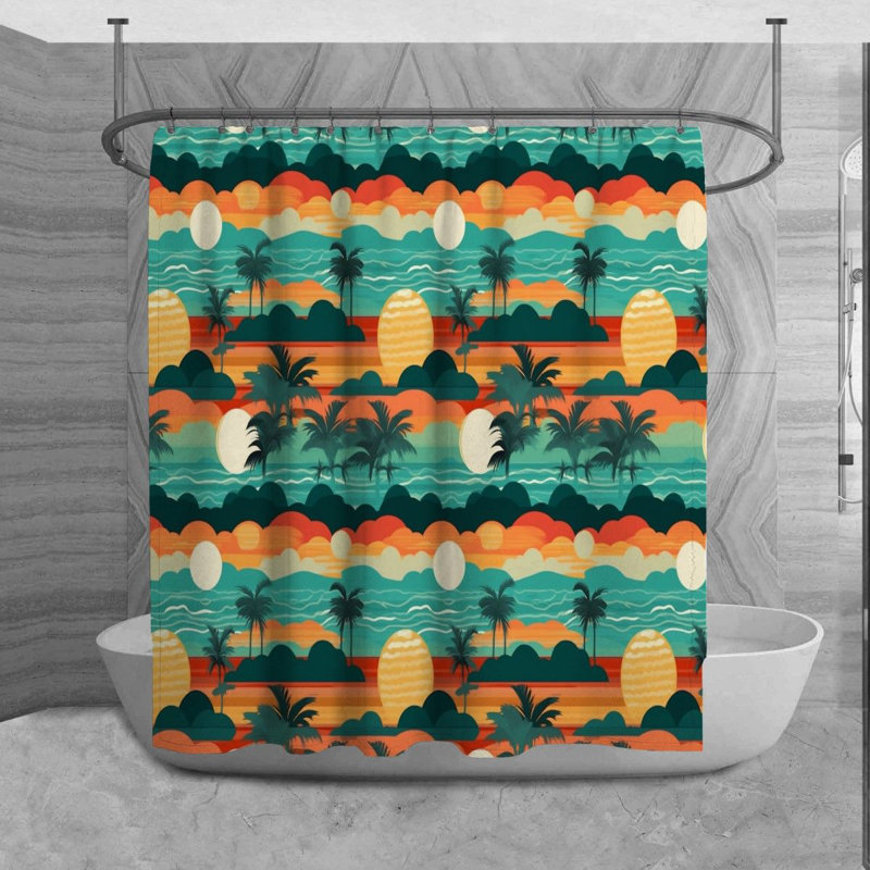Taccarra Shower Curtain, 70" W x 84" H