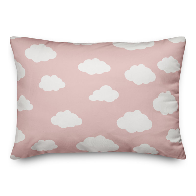 Housse de coussin rectangulaire d'extérieur Cloud Insert 21, Rose