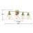 Catalina 4-Light Dimmable Vanity Light in Warm Brass-593976396