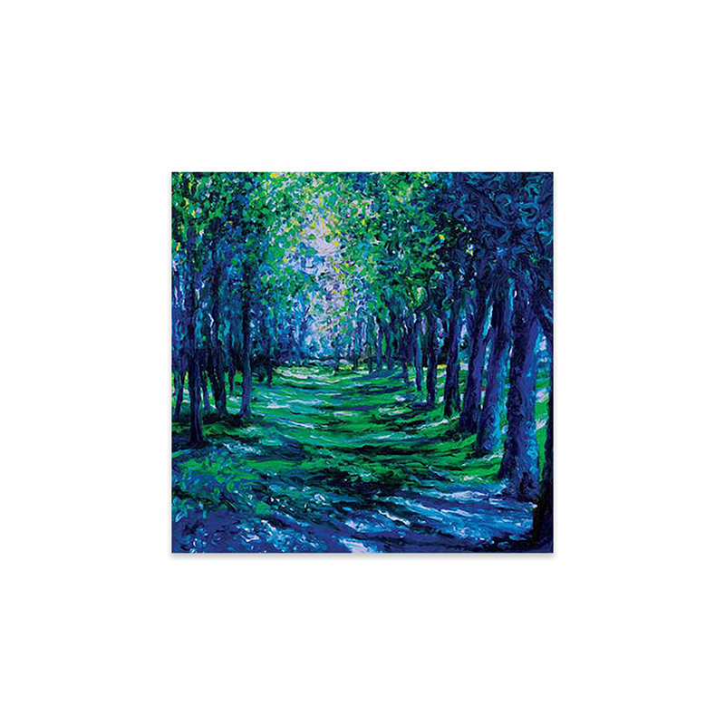 «Blue Evergreen» par Iris Scott - impression non encadrée, H 24 po x l 24 po x P 0,25 po