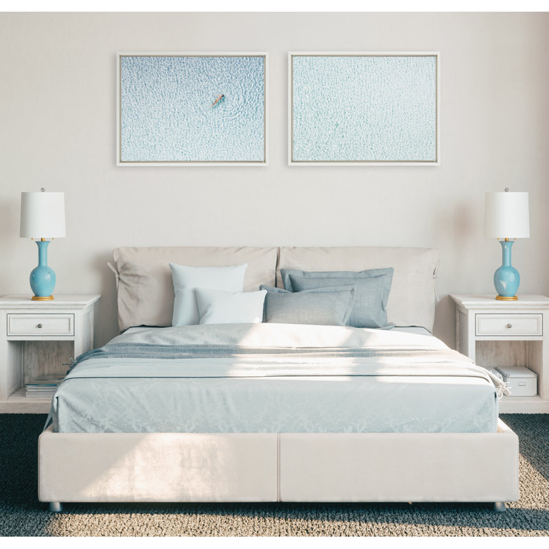 «Woman Floating I and II» par Amy Peterson, ensemble d'art mural sur toile encadrée