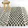 Mendieta Green Checkered Shag Area Rug