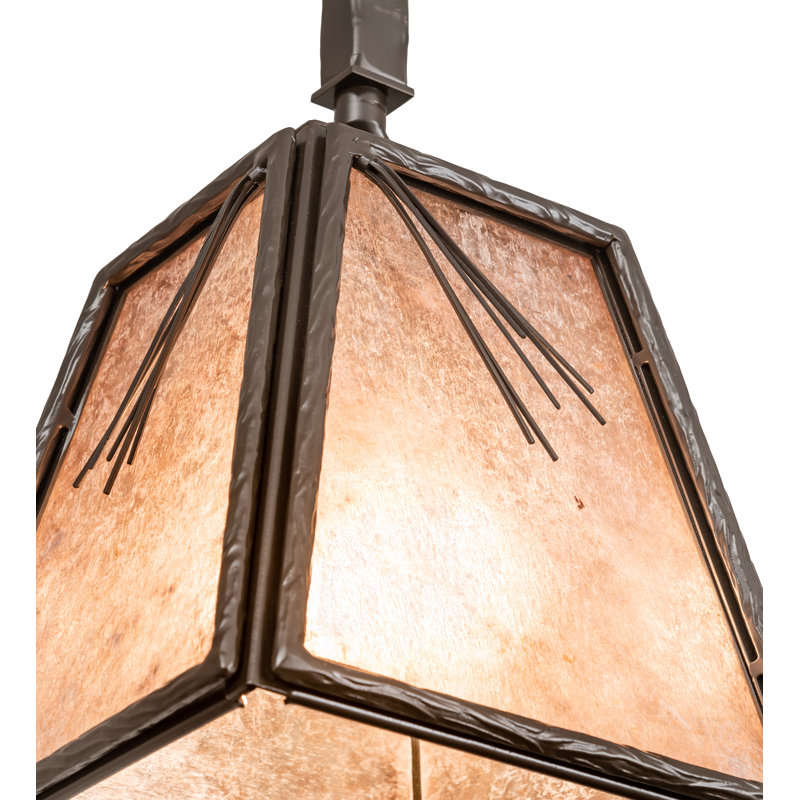 Luminaire suspendu à 1 lumière Freerich, H 9 po x l 8 po x P 8 po