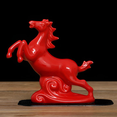 Ceramic Horse Statue – Elegant Home Decor And Wealth Attraction Art Piece