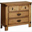 Table de chevet Cottage en orme vieilli avec USB / alimentation et amp; Tiroir en feutre