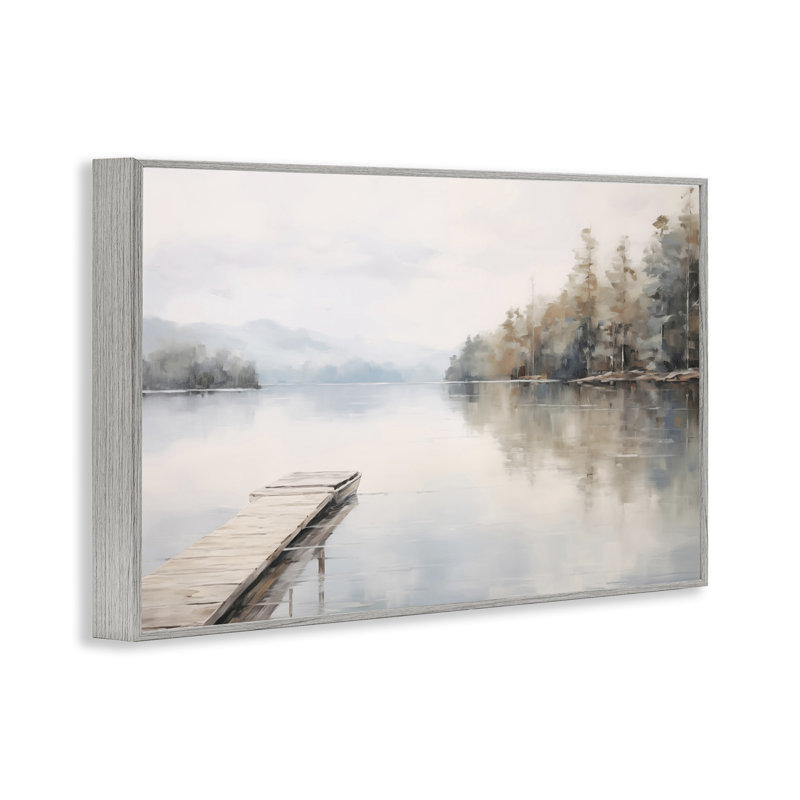  «Old Lake Dock View», estampe numérique par Arlington Prints, Estampe numérique Farmhouse, H 12 po x l 18 po