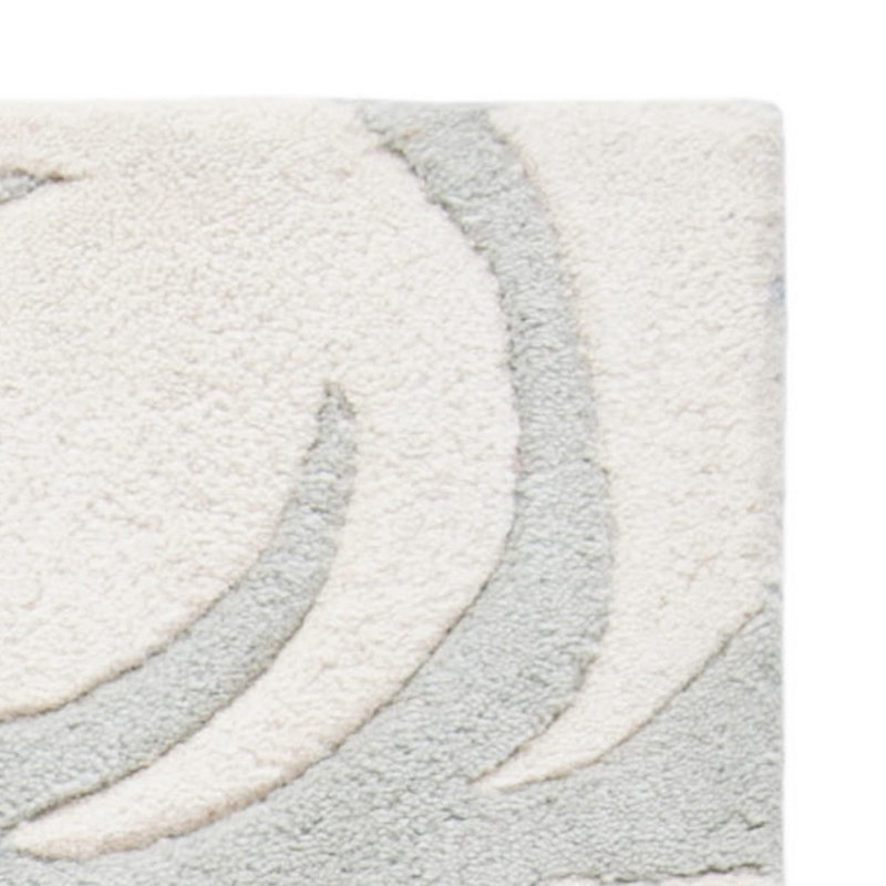 Candelo Soho Hand Tufted Wool And Viscose Floral Rug, Square 6'