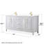 Ensemble de meuble-lavabo double 72 po Daria-40066174-61132180-61132187