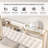 Wingback Upholstered Bed Frame with Galaxy Star Projector Speaker USB, Drawers and Storage Headboard-689939974-681121616