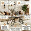 Oval & Round Nesting Coffee Tables (80+52Cm), High-Low Marble Effect Duo With 4-Tier Storage-334436570