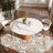 Farmhouse Kitchen Turntable Round Dining Table With Lazy Susan For 6-8 People-214025927-217590570
