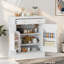 Buffet moderne avec 1 tiroir, 2 tablettes réglables et 2 tablettes de porte-713523377
