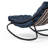 Outdoor Metal Rocking Chair - Upholstered Patio Lounge Chair with Padded Seat, Heavy Duty for Porch-2051668851
