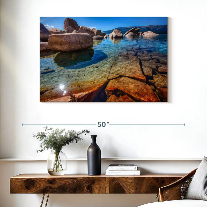Pierres d'Alvord Lake Tahoe, H 26 po x l 39 po