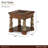 Villa Valencia Wood and Marble End Table