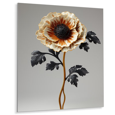 Single White Poppy - Poppy Wall Art Living Room