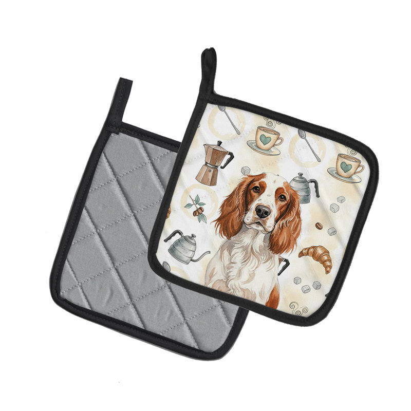 Paire de porte-casseroles Welsh Springer Spaniel