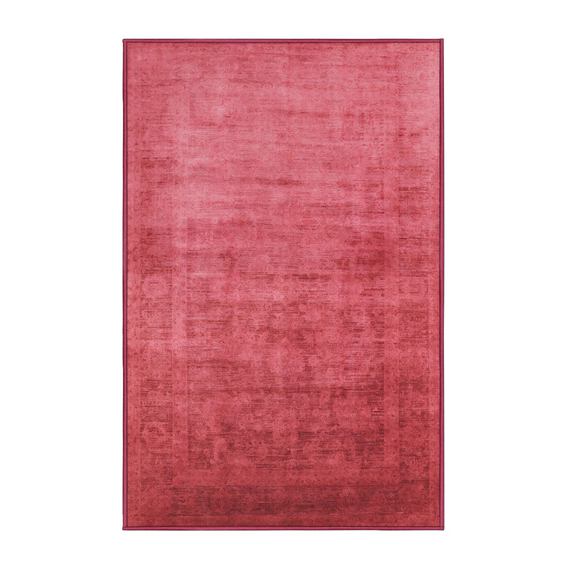 Tapis 100% Mid-Century moderne lavable à la machine 1555, Rectangle 7 pi x 9 pi