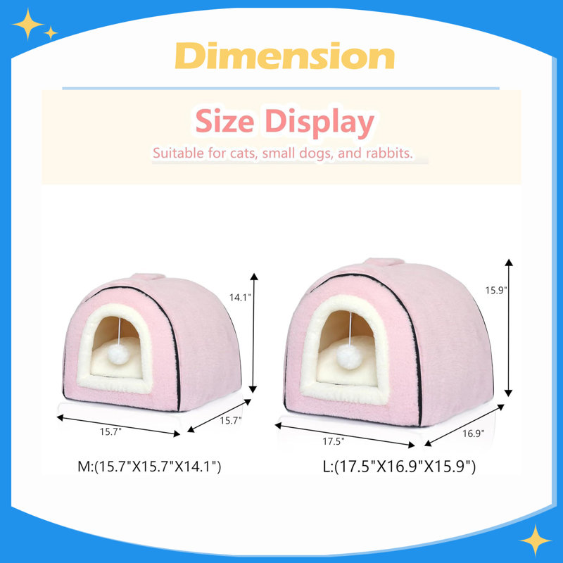 Lit pour chat pour chats d'intérieur, Pink