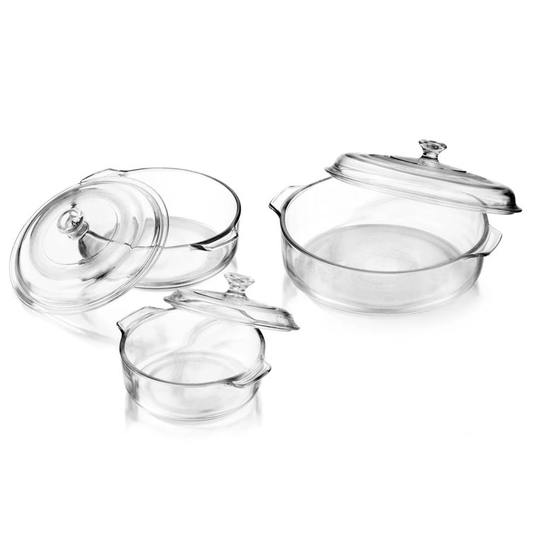 Libbey Baker's Basics 3-Piece Glass Casserole Baking Dish Set & Reviews