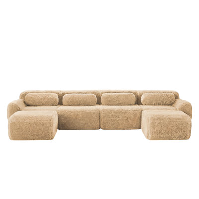 4-seater U-shaped Bone-free Sofa