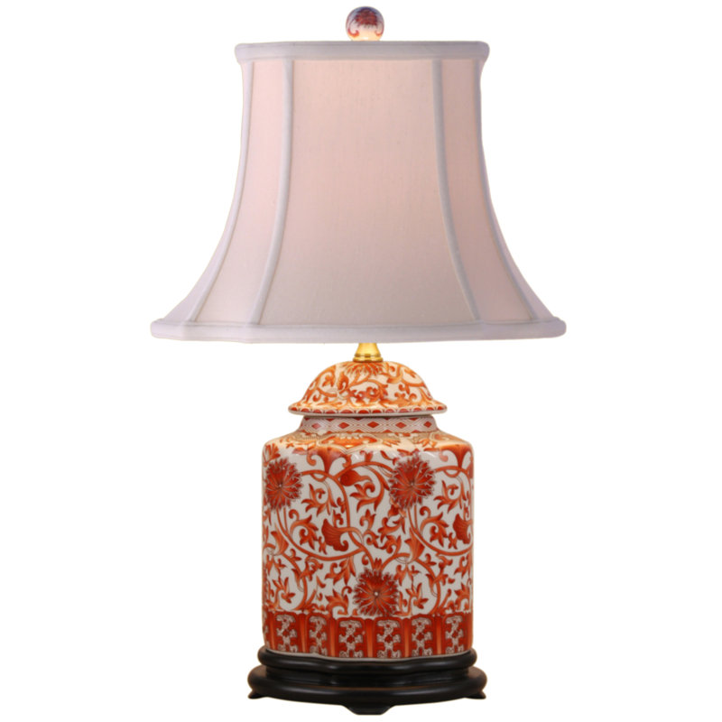 Porcelain Scallops Jar 22" Table Lamp