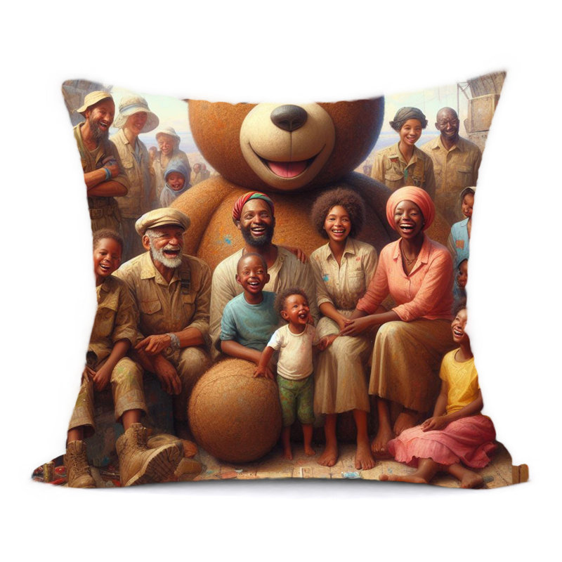 Abstract Reversible Throw Pillow