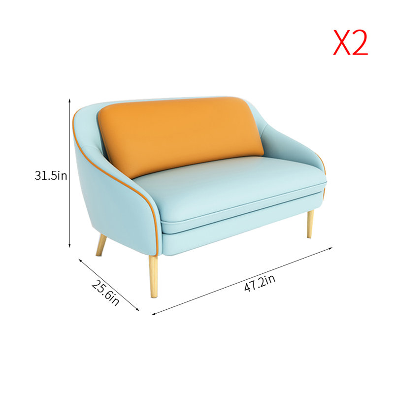 Banc rembourré en similicuir Simple Fashion Cafe