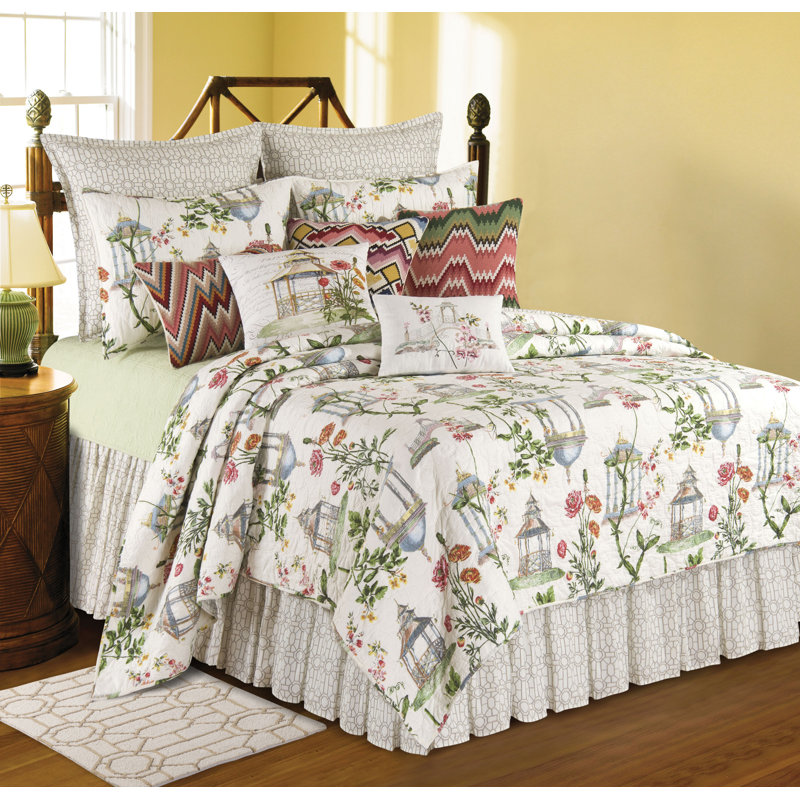 Garden Folly Accent Cotton Throw Pillow