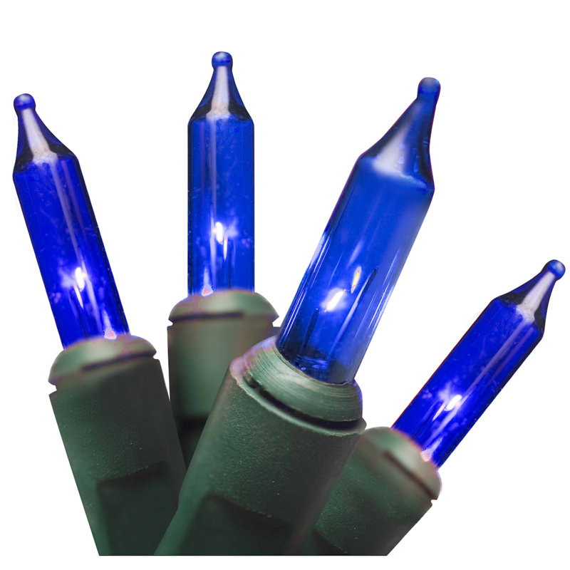 Indoor 100 - Bulb 252'' Plug-in Mini String Light, Green, Blue