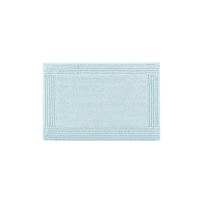 Tapis de bain de luxe réversible 100% coton touffeté 3000 g / m², texture moelleuse semblable au nuage, lavable à la machine, certifié Oeko-Tex