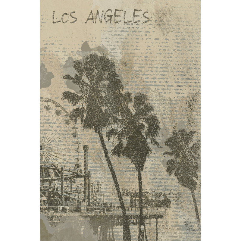 Remembering Los Angeles by Irena Orlov - Wrapped Canvas Painting, 46cm H x 30cm W