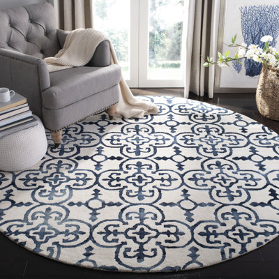Lumsden Hand Tufted Wool Geometric Rug