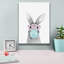 «Bubble Gum Bunny» par Rachel Nieman, art mural sur toile, 12 po x 16 po