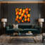 Art mural sur toile vert "Fruit mano"-1908080178