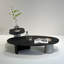 Italian Minimalist Creative Contemporary Living Room Modern Cloud-Shaped Veneer Nesting Coffee Table Set