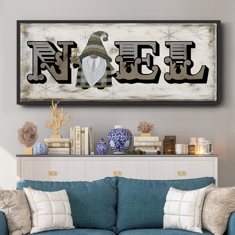 Winter Wonderland Friends Noel - toile encadrée, H 8 po x l 20 po