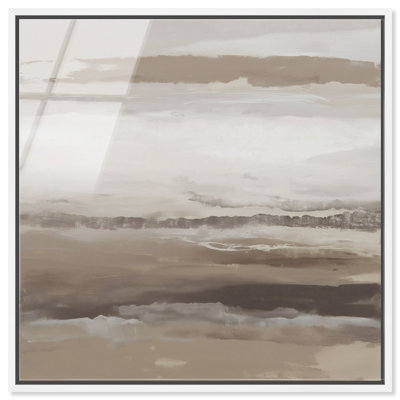 "Sandstone Vista II", reproduction d'art acrylique encadrée par Art Remedy, cadre blanc, 20 x 20