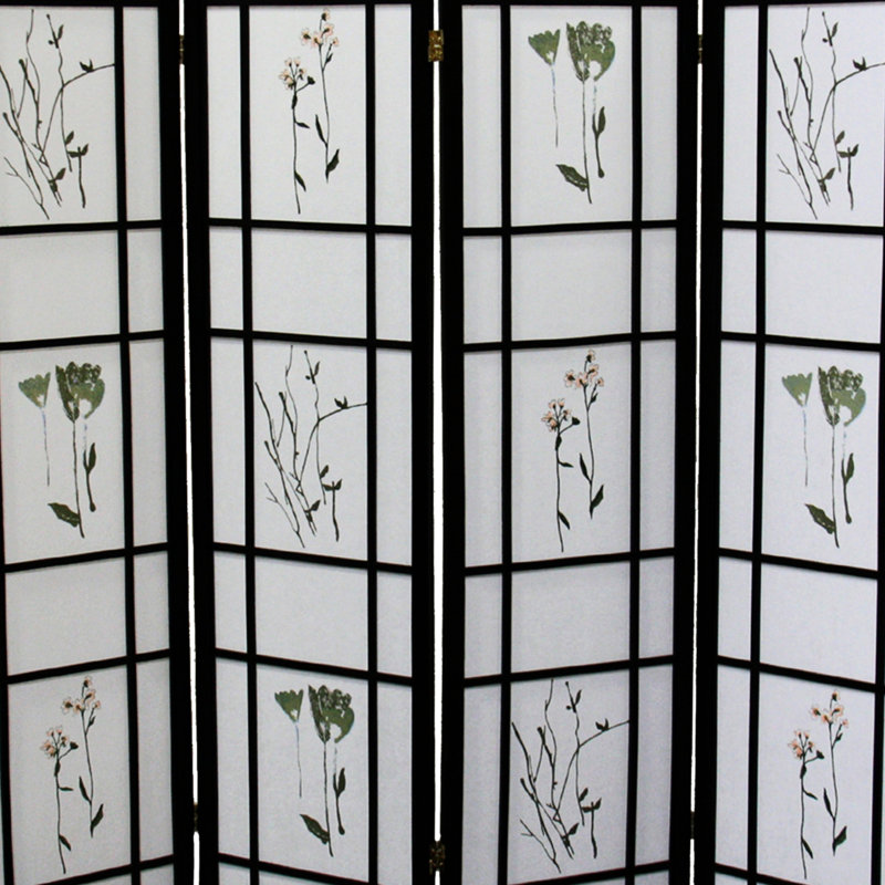 Haut noir 4 po 70 po avec motif floral complexe pour la décoration de la pièce
