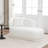 Faux Fur Upholstered Chaise Lounge Chair-372344131